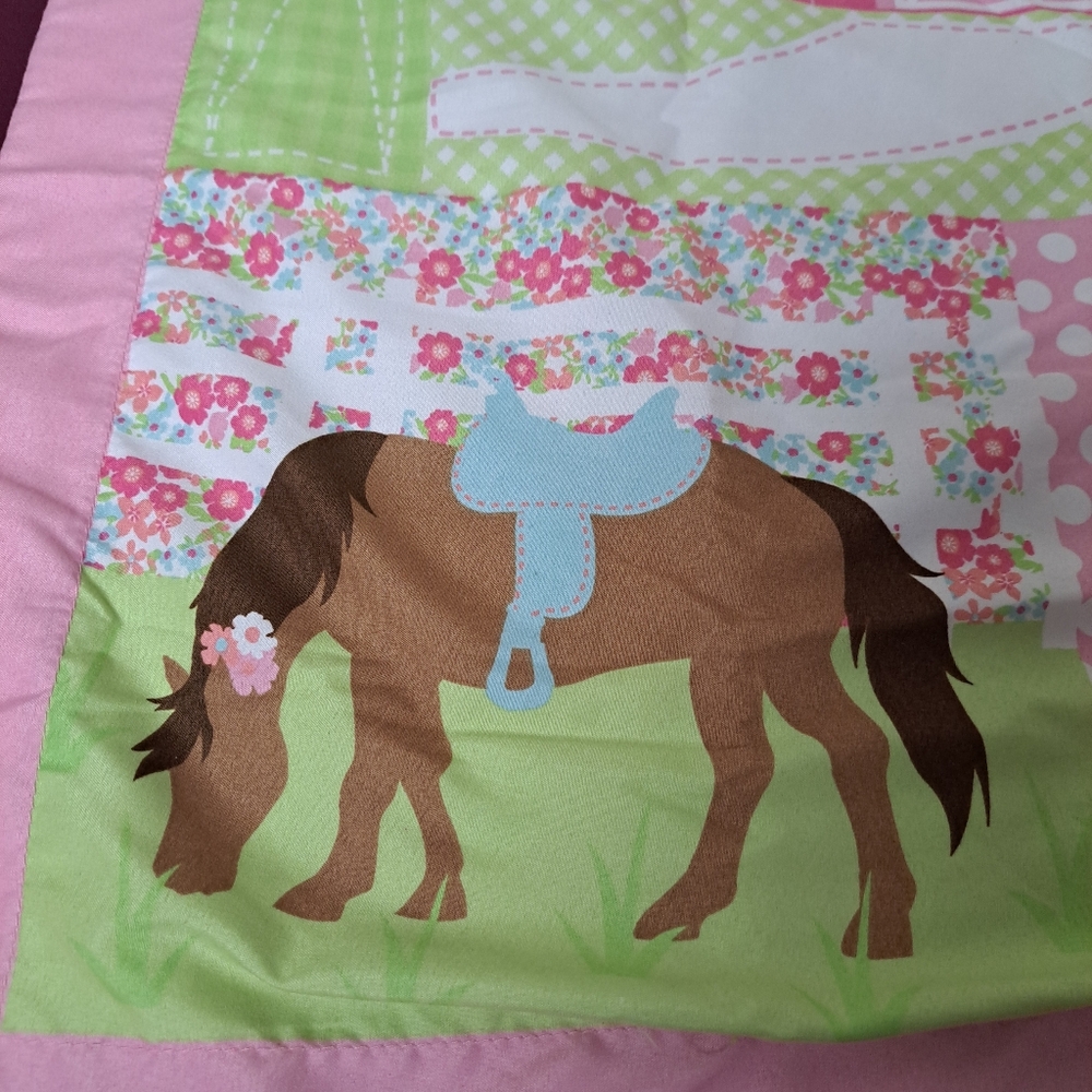 Riding Horse Standard size pillow sham. - Picture 3 of 5